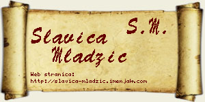 Slavica Mladžić vizit kartica
